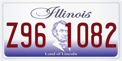 IL license plate Z961082