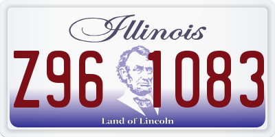 IL license plate Z961083