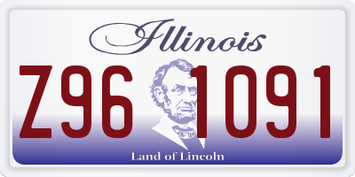 IL license plate Z961091