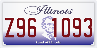 IL license plate Z961093
