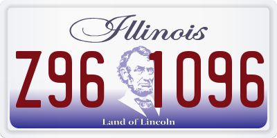 IL license plate Z961096