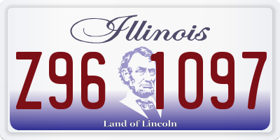 IL license plate Z961097
