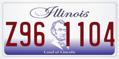 IL license plate Z961104