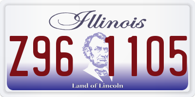 IL license plate Z961105