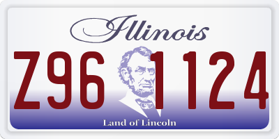IL license plate Z961124