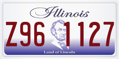IL license plate Z961127