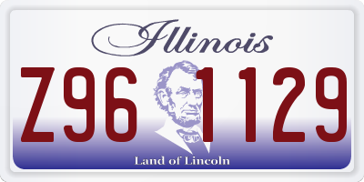 IL license plate Z961129
