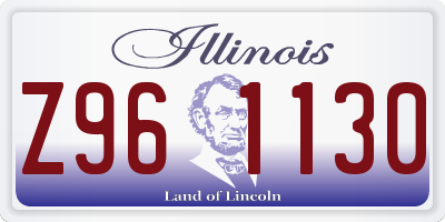 IL license plate Z961130