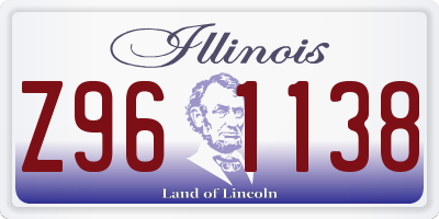 IL license plate Z961138