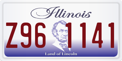 IL license plate Z961141