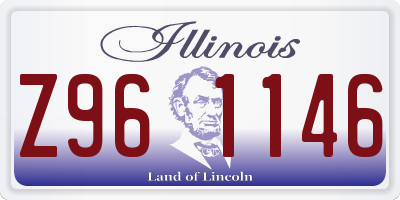 IL license plate Z961146