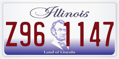 IL license plate Z961147