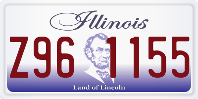 IL license plate Z961155