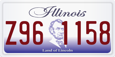 IL license plate Z961158