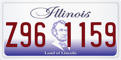 IL license plate Z961159
