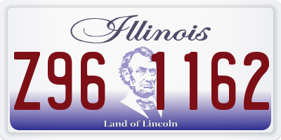 IL license plate Z961162