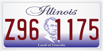 IL license plate Z961175