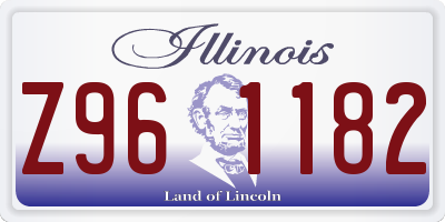 IL license plate Z961182