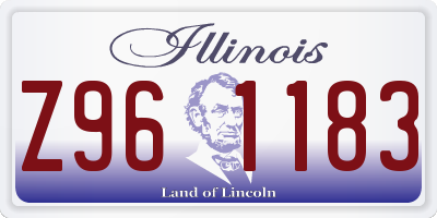 IL license plate Z961183