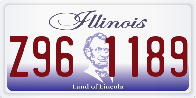 IL license plate Z961189