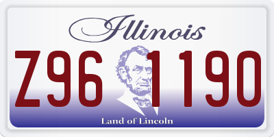 IL license plate Z961190