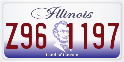 IL license plate Z961197