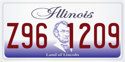 IL license plate Z961209