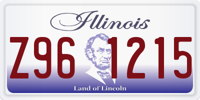 IL license plate Z961215
