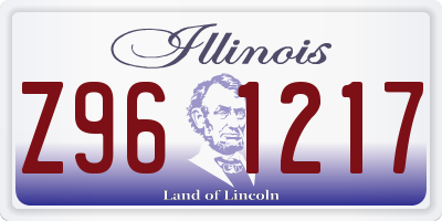 IL license plate Z961217