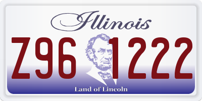 IL license plate Z961222