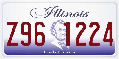 IL license plate Z961224