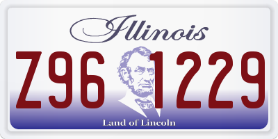 IL license plate Z961229