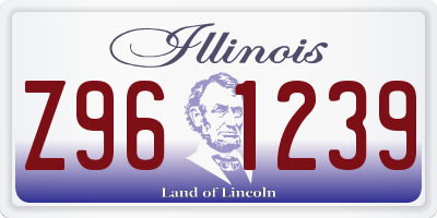 IL license plate Z961239