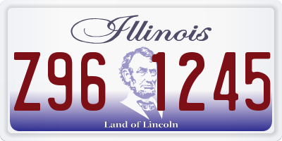 IL license plate Z961245