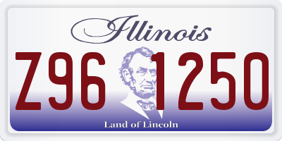 IL license plate Z961250