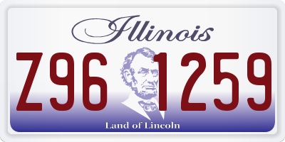 IL license plate Z961259