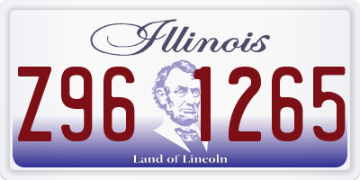 IL license plate Z961265