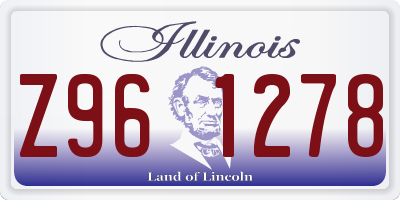 IL license plate Z961278