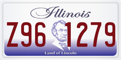 IL license plate Z961279
