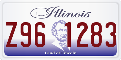 IL license plate Z961283