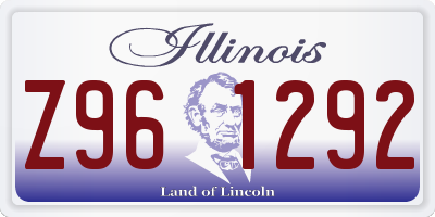 IL license plate Z961292
