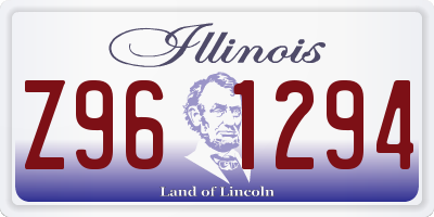 IL license plate Z961294