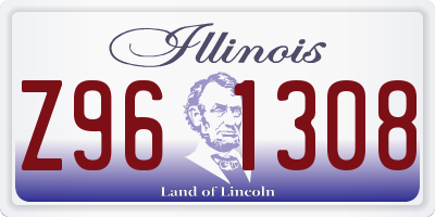 IL license plate Z961308