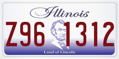 IL license plate Z961312