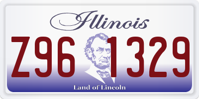 IL license plate Z961329