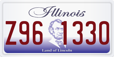 IL license plate Z961330