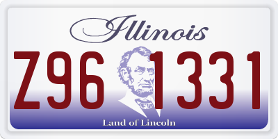 IL license plate Z961331