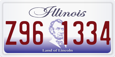 IL license plate Z961334