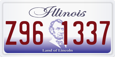 IL license plate Z961337