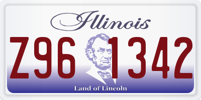 IL license plate Z961342